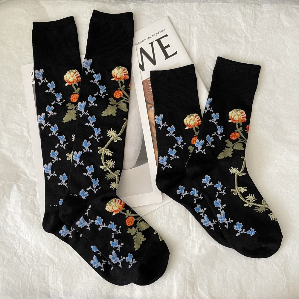 Vintage Women's Personality Black Catwalk Stockings