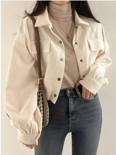 Vintage Corduroy Cropped Jacket