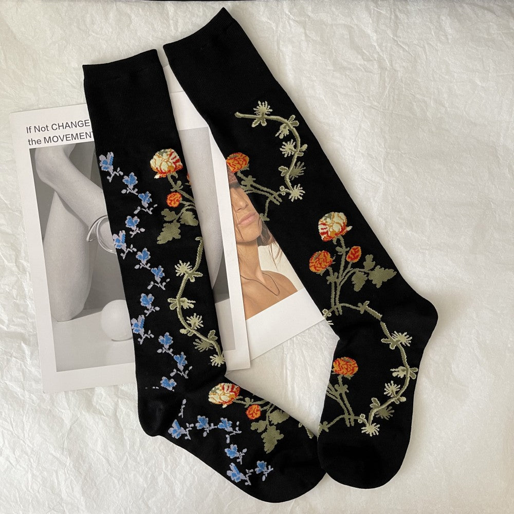 Vintage Women's Personality Black Catwalk Stockings