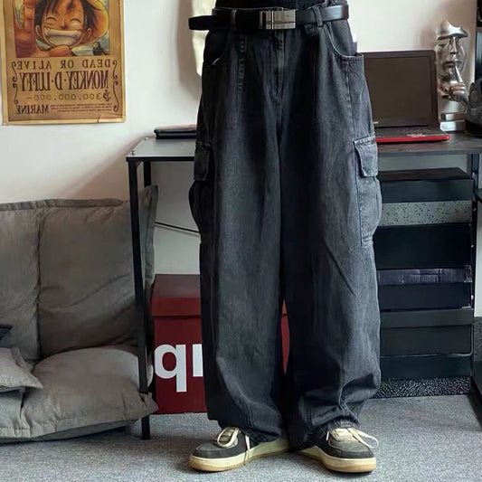 Vintage Loose Wide Leg Jeans for Men
