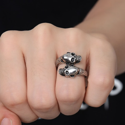 S925 Silver Vintage Adjustable Ring