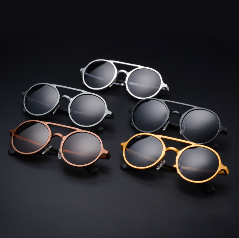 Men's Polarized Sunglasses - Vintage Round Frame