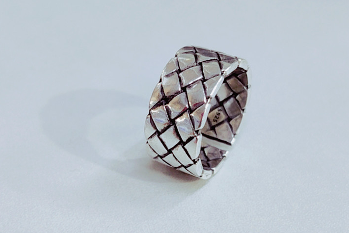Vintage Woven Cross Ring